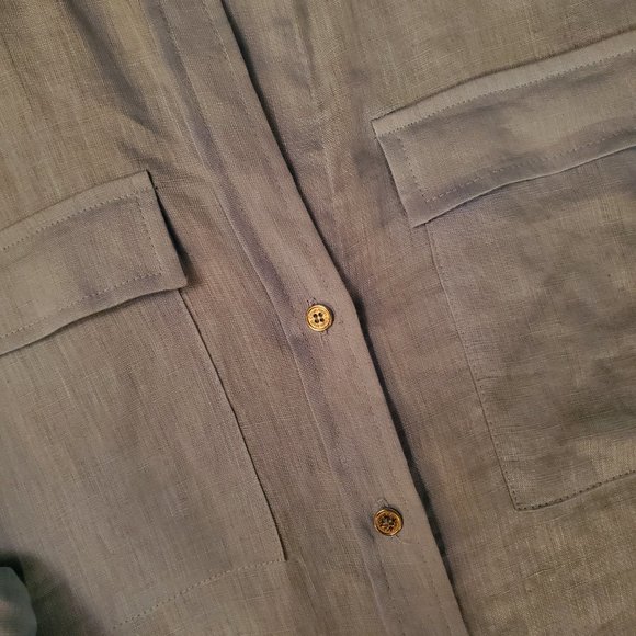 CALVIN KLEIN Linen Blouse - Picture 5 of 7